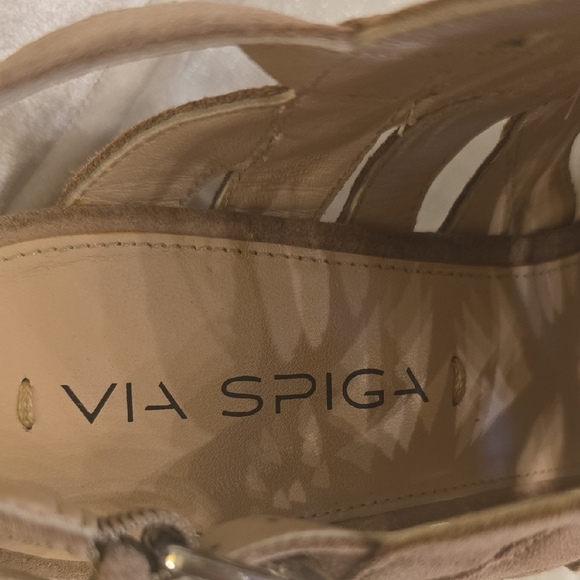 Via Spiga Brown Heeled Sandals with Slingback Strap - Picture 2 of 9
